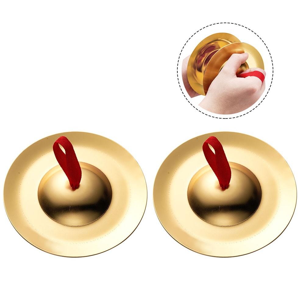 

Percussion Copper Cymbals Sound Toys With Finger Rope 15*15*3cm