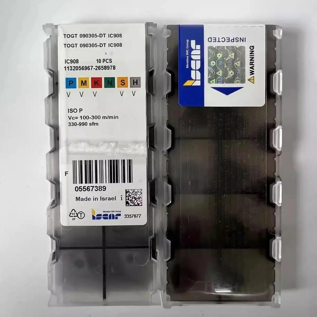 ISCAR / TOGT090305-DT IC908 /Industrial indexable Carbide Inserts 10 PCS