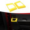 Interior Rear Door Handle Cup Holder Cover Trim Frame For Ford F150 2021+ Yellow