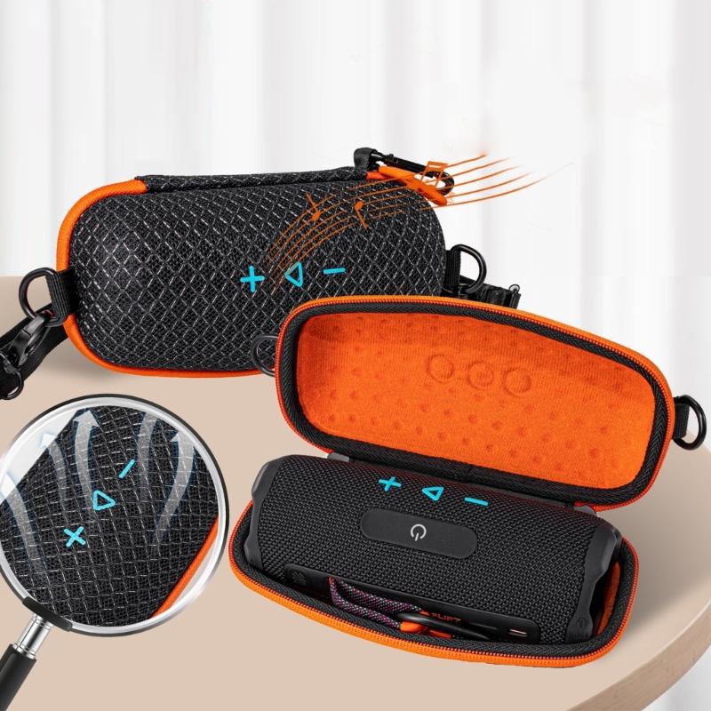 Přenosný EVA kryt pro Bluetooth reproduktory Flip 7 s dvojitými zipy, přístup, venkovní dobrodružství, přepravní taška