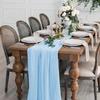 Chiffon Table Runner, Table Decorations Sheer Wedding Table Runner Rustic Romantic Wedding Arch for Bridal Shower Birthday Party 70x300cm
