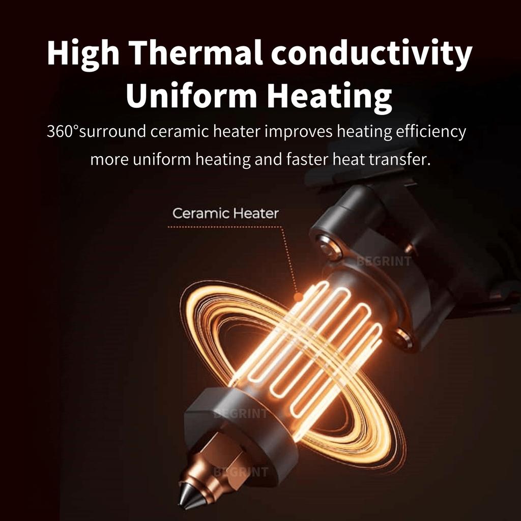 For Creality Hi/Hi Combo Hotend Kit Hardened Steel All-In-One Nozzle Silicone Sleeve Ceramic Heating Block 300°C 3D Printer Part
