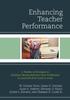 The Enhancing Teacher Performance : A Toolbox of Strategies To Facilitate Moving Behavior from Problematic To Good and from Good To Great Book