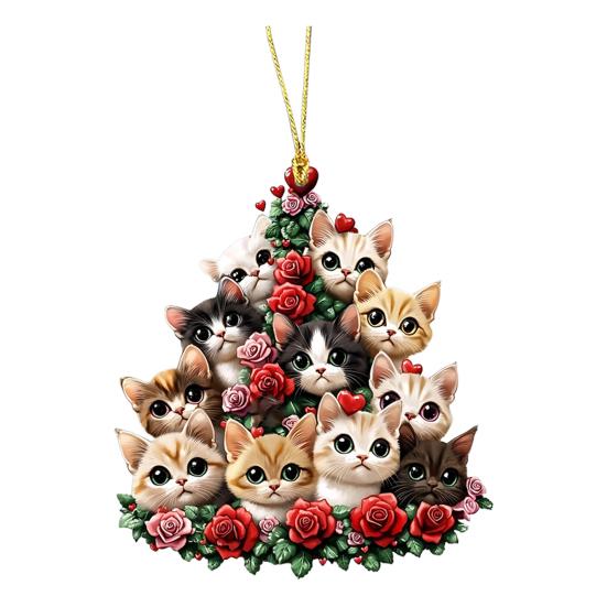 

45293 шт. Автомобильная подвеска 2D-печать для собак и кошек, автомобильные аксессуары, легко