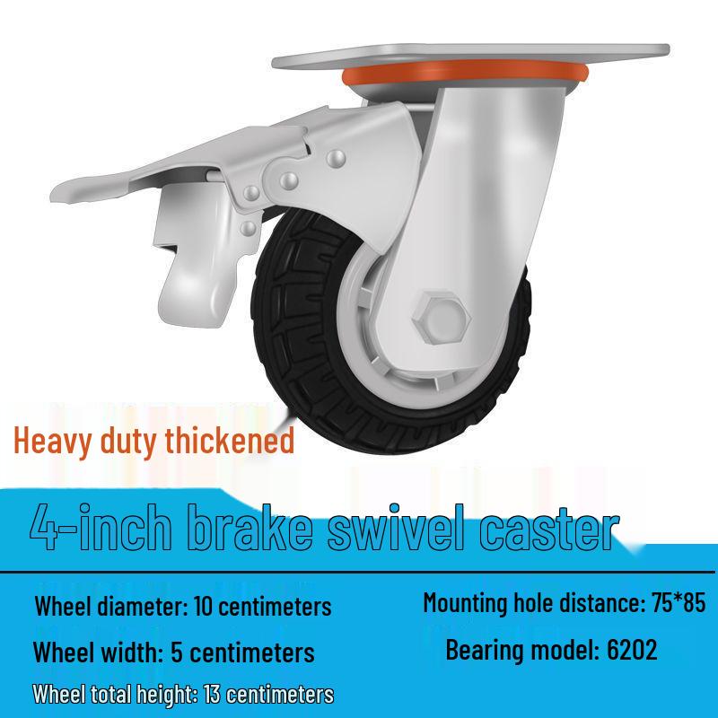 Těžká tichá otočná kolečka (2-8 palců) pro vozíky a malé ruční vozíky