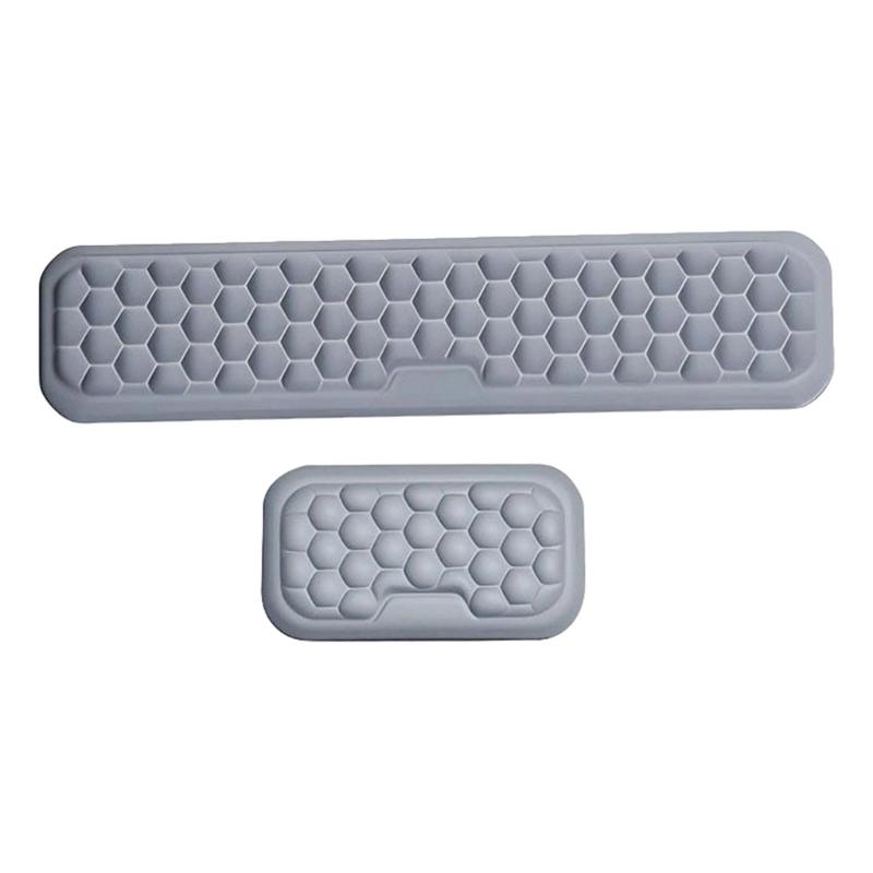 Gray Massage Texture Mouse Pad Keyboards Hand Rest Keyboards Wrist Rest Pad Wrist Support Computer for Rest