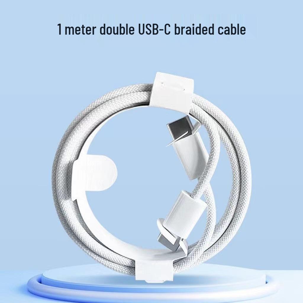 Braided 60W PD Fast Charging Dual Type-C Cable for Apple 15 Pro