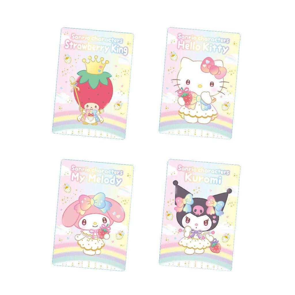 BANDAI Sanrio Characters Wafers 10 Celebrate the 50th Anniversary of Ichigo Shimbun Together Box Candy Toy - - 20-Piece