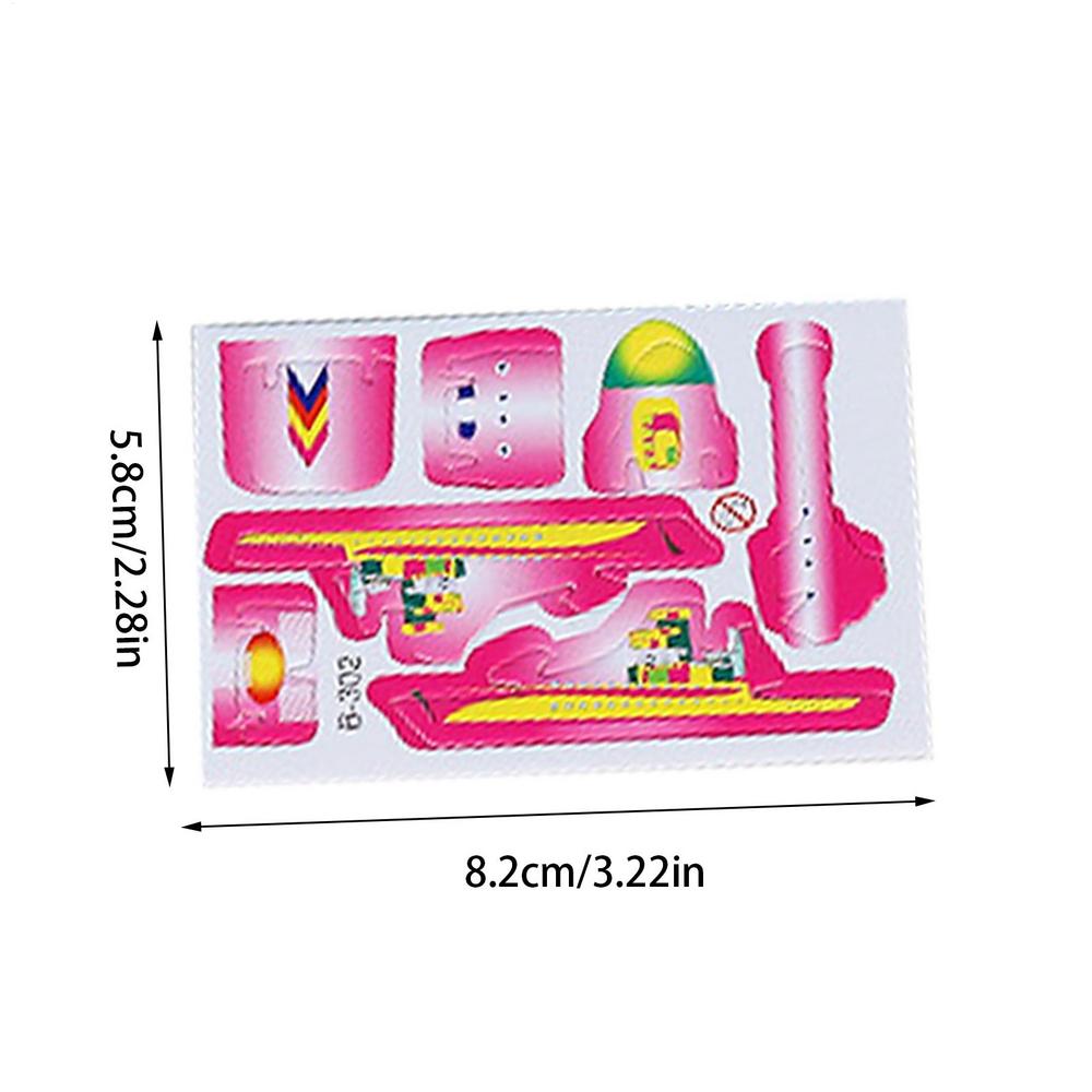 Foam Airplane Puzzle Toys 3D DIY Brain Airplane Tank Dinosaur Puzzles 10pcs Puzzle Plane Tank Dinosaur Crafts Assembly Building