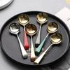 Household Kitchen Tableware Small Tools Golden Silver Stainless Steel Tableware Dessert Teaspoons Coffee Accessories Teaspoon