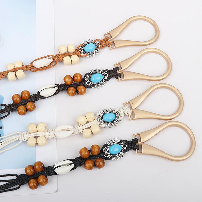 Bohemian Retro Woven Dress Waist Rope For Women Casual Pants Belt Ethnic Style Waistband Versatile Decorative Waist Chain Gifts