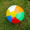 6Pcs Ball Toy Durable Bright Colors Lightweight Portable Colorful Flexible Plastic Boys Girls Rainbow Color Beach Bouncing Ball for Daily Life