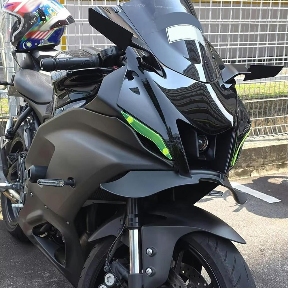 For Yamaha YZF R7 YZF-R7 YZFR7 2022-2025 2024 Motorcycle Winglet Aerodynamic Side Wing Kit Wind Spoiler Lower Shroud Front Wing