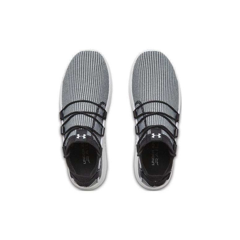 Under Armour RailFit TXT Low Top Casual Shoes Men's Black White 3021479-001