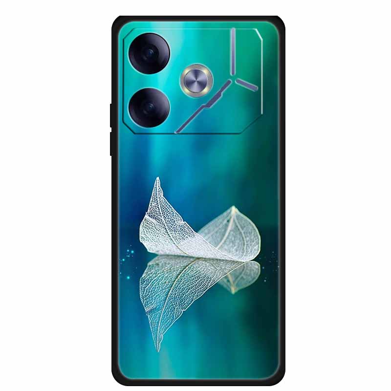 

Fashion Flowers Case For Tecno Pova 6 5 Pro Pova Neo 3 Pova 6 Neo Phone Case Pova5Pro Neo3 Coque Black Silicone Soft Back Cover Tecno Pova 6