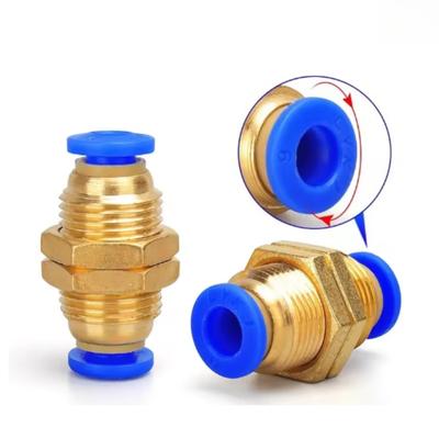 Pneumatik-Fittings Rohrverbinder Luft-Schnellkupplung 4mm 6mm 8mm 10mm 12mm PM Schlauchfitting Verbinder