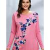 Fashion Mushroom Flowers Pattern 3D Printed T-shirt Autumn Comfortable Breathable Soft Loose Large Size Creative 3D Long Sleeves T-shirt