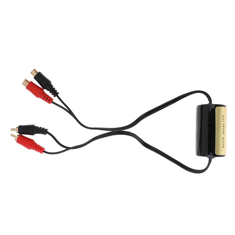 RCA Audio Noise Filter Suppressor Ground Loop Isolator Car Stereo 60W
