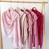 Summer Cotton and Linen Scarf Solid Color Simple Sunscreen Shawl Women's High-end Silk Scarf Yarn Headscarf
