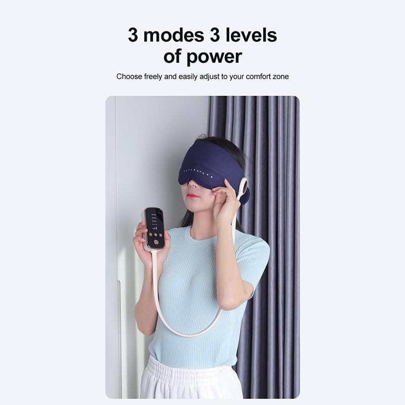 Electric Head Massager Eye Massager with Airbag Hot Compression Kneading Dredge Meridian Temple Sleep Aid Massager