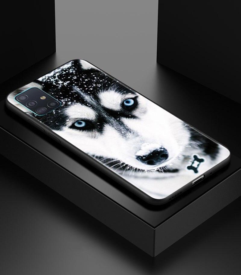 Alaskan Husky Dog Cute Puppy Phone Case for Samsung Galaxy A51 A71 A21S A12 A11 A31 A52 A41 A32 A72 A02S A01 5G Silicon Cover