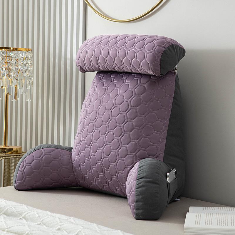 Bedside Soft Pack Backrest Cushion - Neck, Reading, and Lumbar Support Pillow