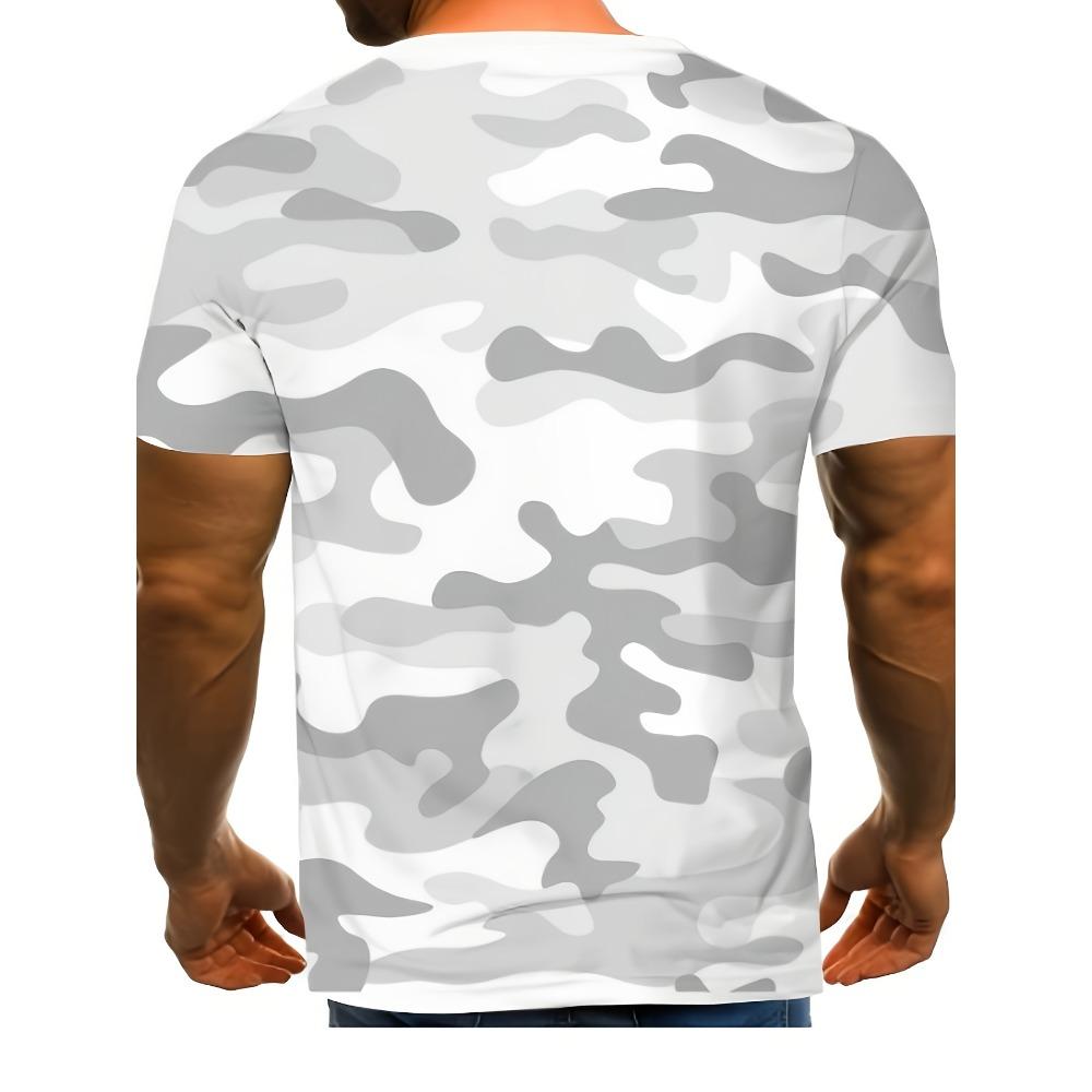 3D Digital Printing Casual Fashion Fun Men's Top Short Sleeved T-shirt
