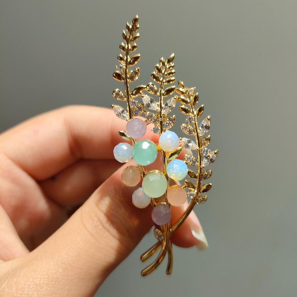 Senior brosjer blomst blad brosje pins for kvinner dress anheng mote brosjer smykker