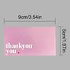 50pcs Elegant Small Business Pink Thank You Cards, Appreciation Greeting Cards for Clients, Employees, Customers