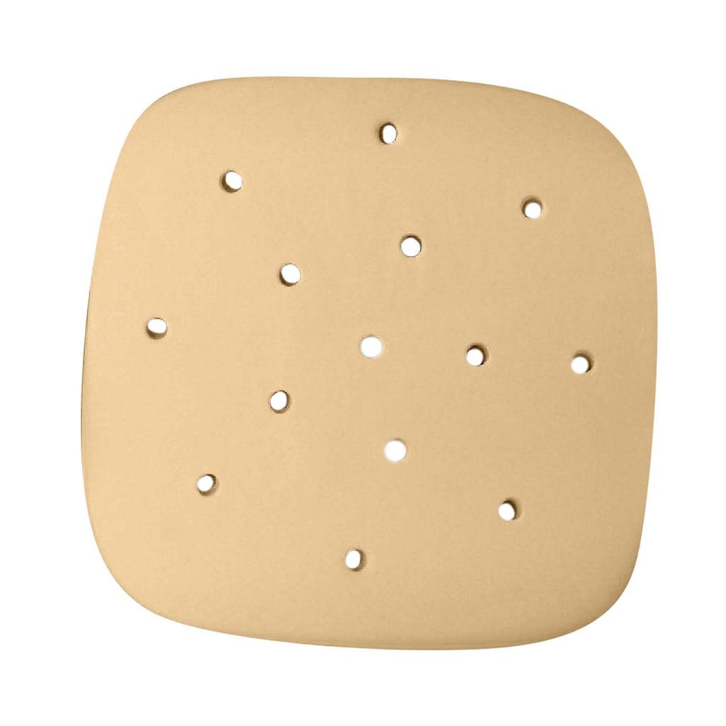 100pcs Air Fryer Paper 6.5inch 16.5cm Disposable Air Fryer Liners Square Paper Non-Stick Steaming Mat Oil-Absorbing Paper