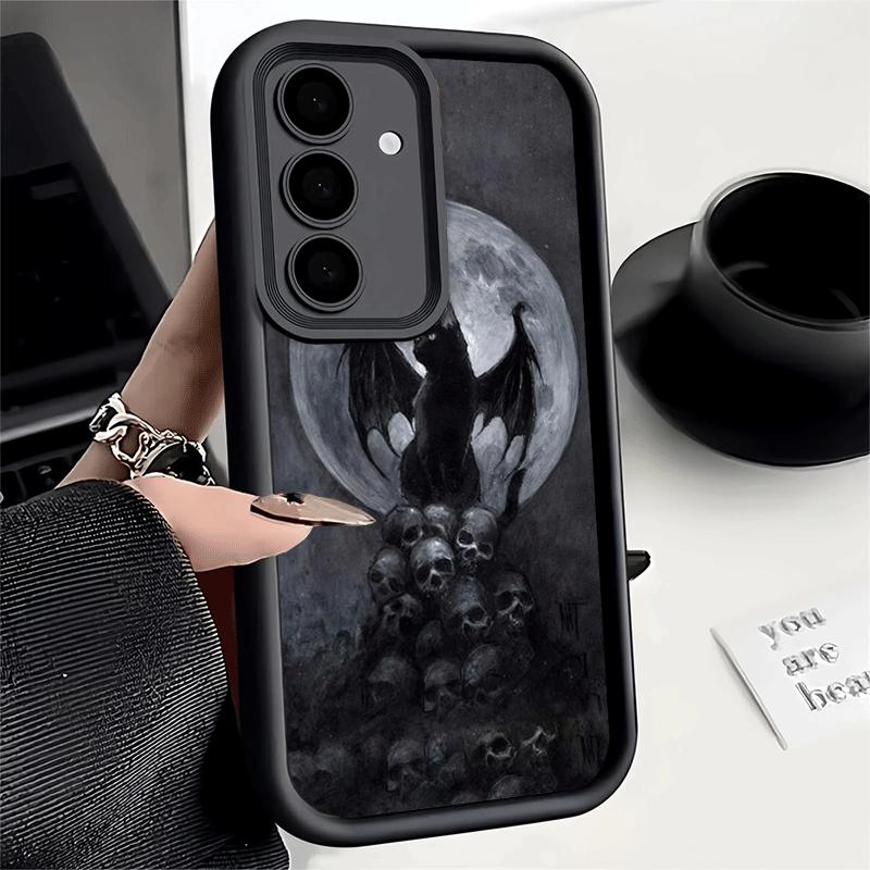 Phone Case for Samsung Galaxy A17 A16 A15 A14 A13 Black Cat Witch Aesthetics A56 A36 A26 A55 A35 A25 A54 A34 A24 A53 A33 A23 A07