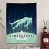 GGhost in the Shell Anime Vertical Tapestry Wall Tapestry Wall Art Aesthetic Room Decor Room Decoration Accessories