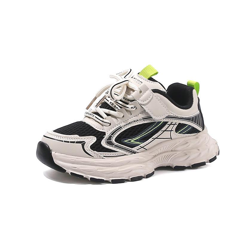 

Сетчатые дышащие детские родительско-детские туфли 2025 весна и осень взрыв детские спортивные туфли модные универсальные мальчиковые туфли 33-38 yards, 6 pairs in one hand бежевый