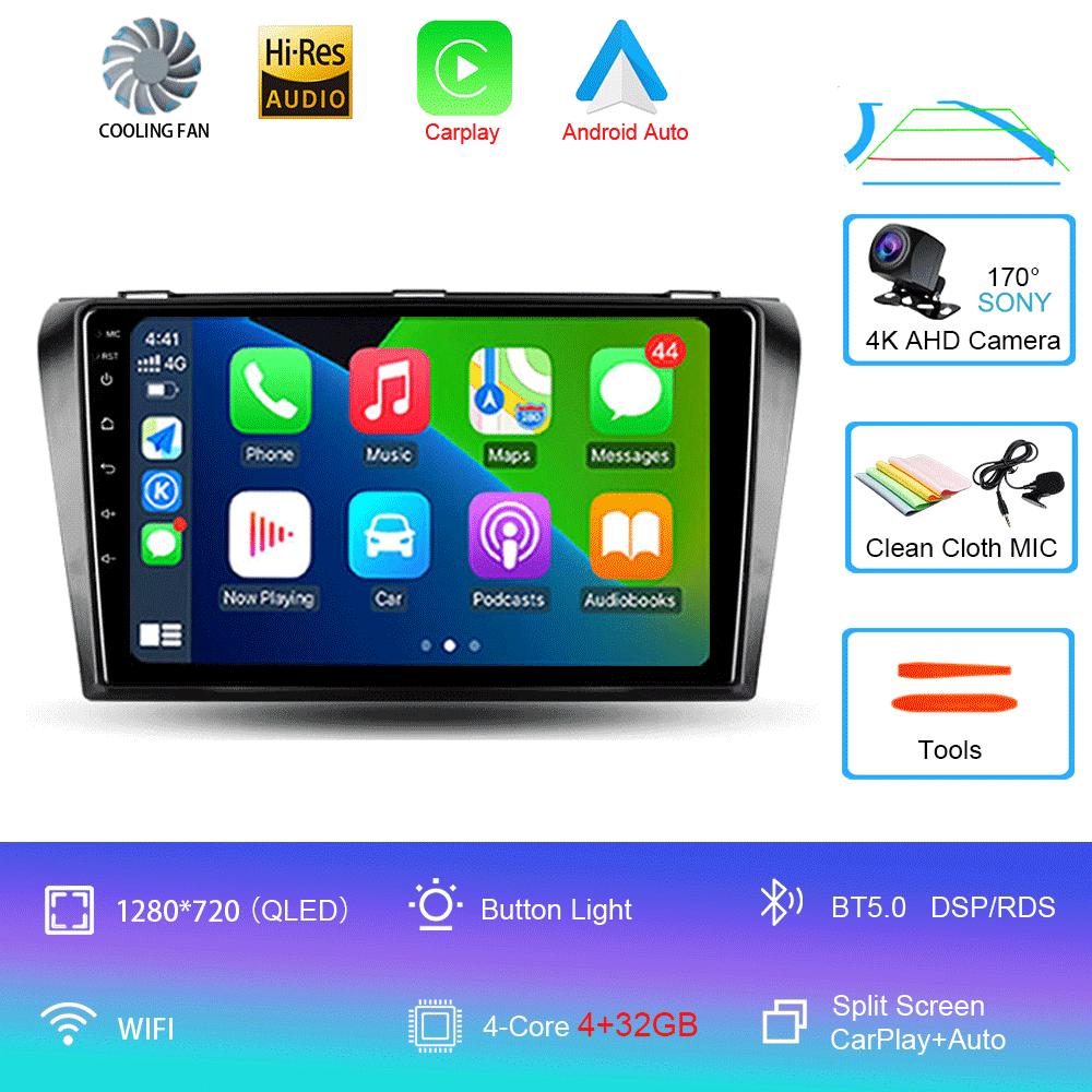 Android 14 Car Radio For Mazda 3 I For Mazda3 BK 2003 - 2009 Multimedia Video Player Navigation Stereo GPS No 2din 2 Din Dvd