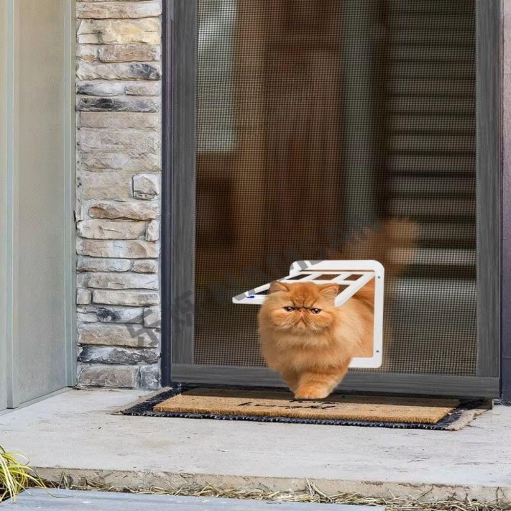 Magnetic Closure Pet Screen Door Free Entry Cats Window Gate Safe Dog Flap Door  screen windows