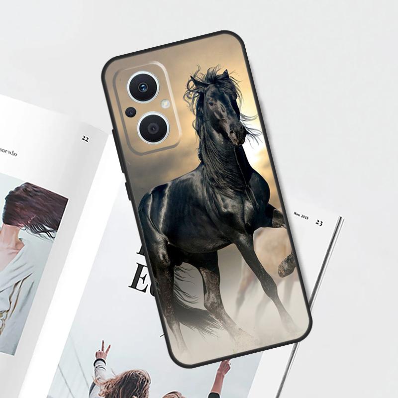 Horse Animal Case For OPPO Find X8 X6 X9 Pro OPPO Reno 14F 11F 12F 13F 7 8 Lite 10 11 12 13 14 Pro Cover