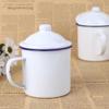 OLOEY Vintage White Enamel Mug