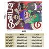 Gorillazs Flannel Blanket Winter Band Rock Warm Throw Blanket for Children Home Decor Graphic Bedspread Sofa Bed Cover