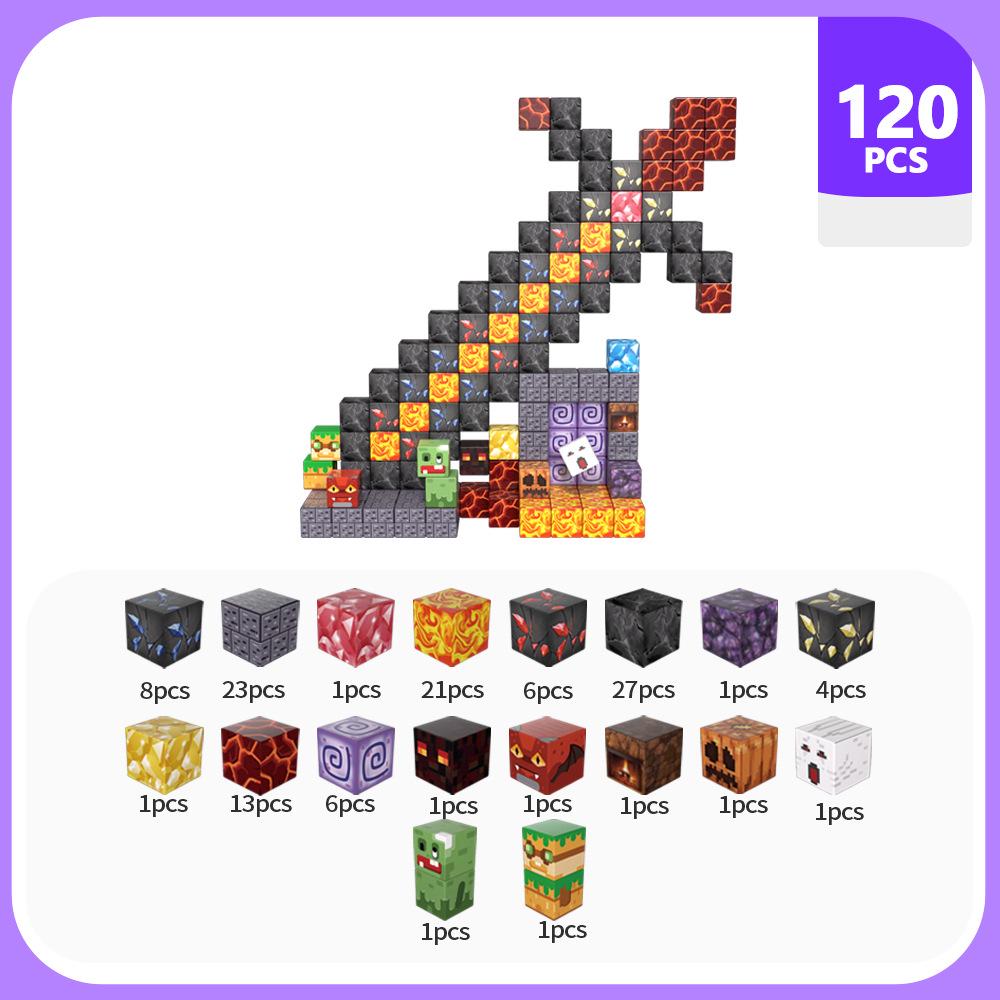New Magnetic World: Kids  Magnet Cubes & Building Blocks Set 2.0 cm