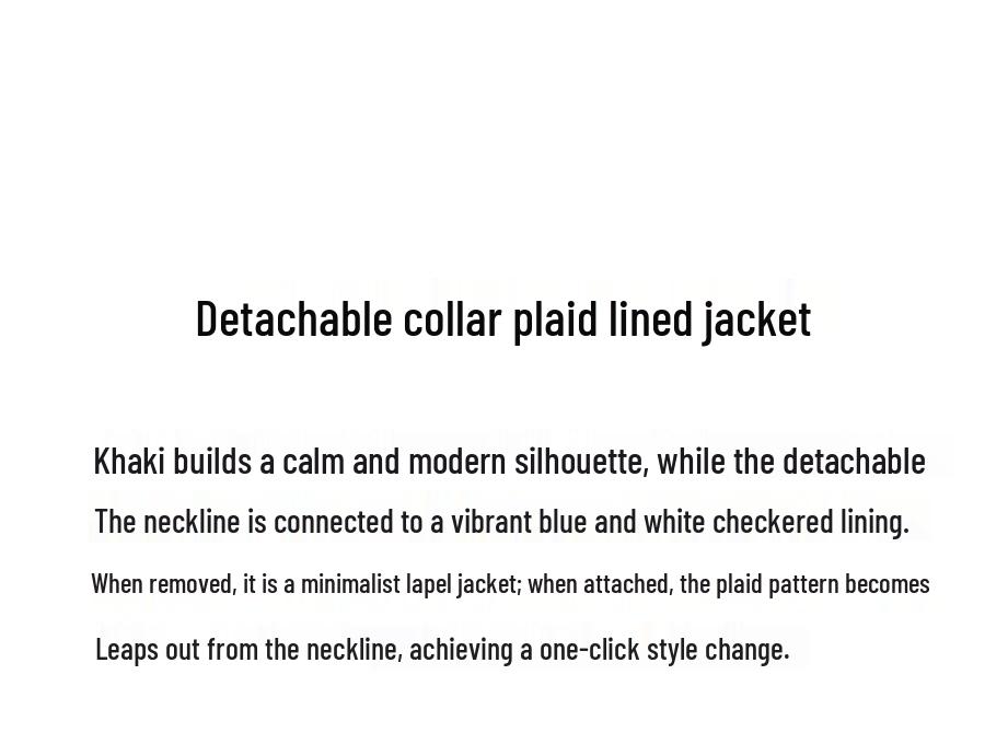 Teenie Weenie Women's Retro Plaid Lapel Jacket