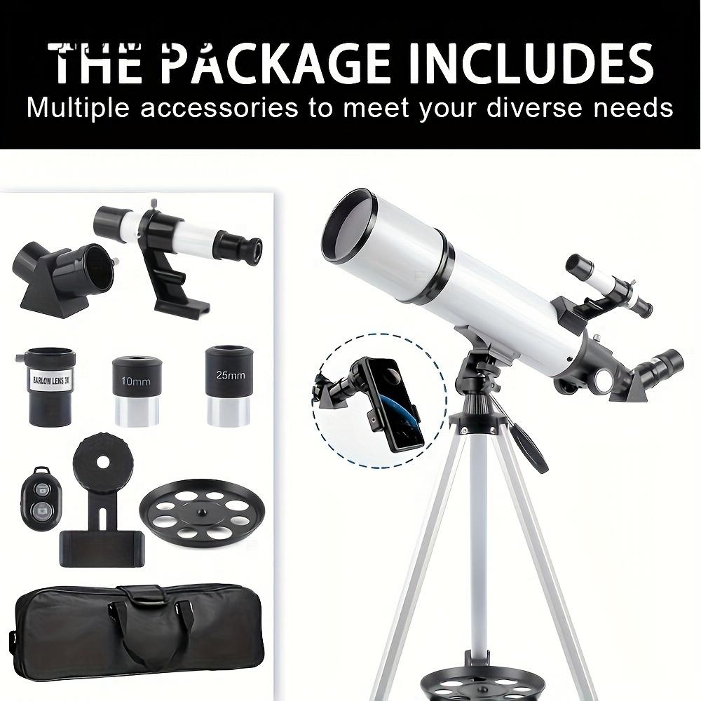 Astronomical Telescope, 80mm Aperture 600mm Telescopes for Adults Astronomy, Fully Mult