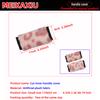 Universal Fit Two-Piece Artificial Rabbit Fur Leopard Print Plush Car Interior Handle Covers Fine Texture for Comfortable Grip