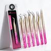 Anti-static False Lashes Extension Supplies Ice Flower Makeup Tweezer Tools for Eyelash Extension