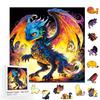 Hot Wooden Puzzles Wood Jigsaw Puzzle for Adults Kids Animal Shaped 3D Wooden Puzzles