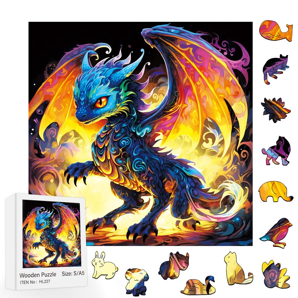 Hot Wooden Puzzles Wood Jigsaw Puzzle for Adults Kids Animal Shaped 3D Wooden Puzzles