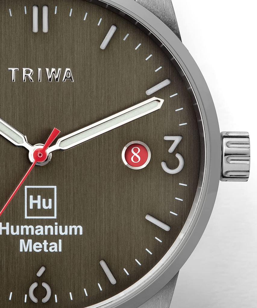 TRIWA TIME FOR PEACE HUMANIUM 39 HU39GR-CL080912 Men's Humanium Metal Green Watch [Official Import]