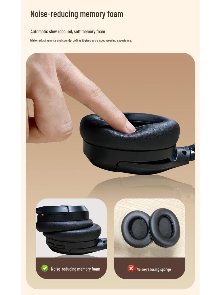 Cross-Border ANC Over-Ear Bluetooth Headphones - Long Battery Life & Wireless Gaming