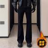 Pantalones de pana cleanfit microacampanados para hombre, ropa de otoño e invierno, pantalones scimitar, pantalones altos de caída fina