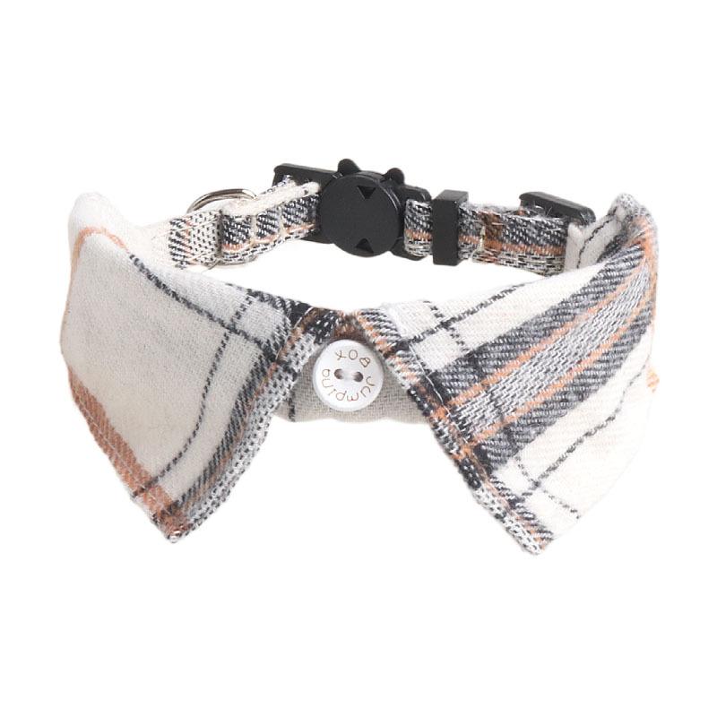 New Pet Cat Collar British Gentleman Plaid Bow Tie Stylish Accessory for Cats Dog Accessories Cat Collar Dog Y Harness