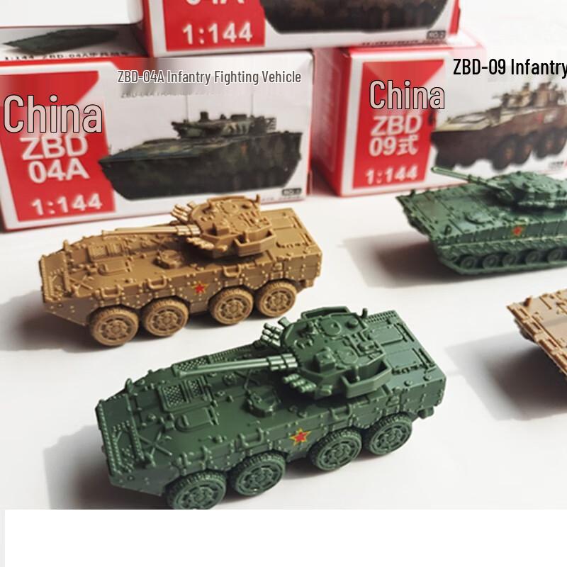 1/144 Scale 4D Finished Mini Tank Toy Set